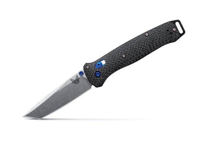 Benchmade 537-09 Bailout foldekniv med satin M390 tanto-blad og skæfte i Carbon Fiber