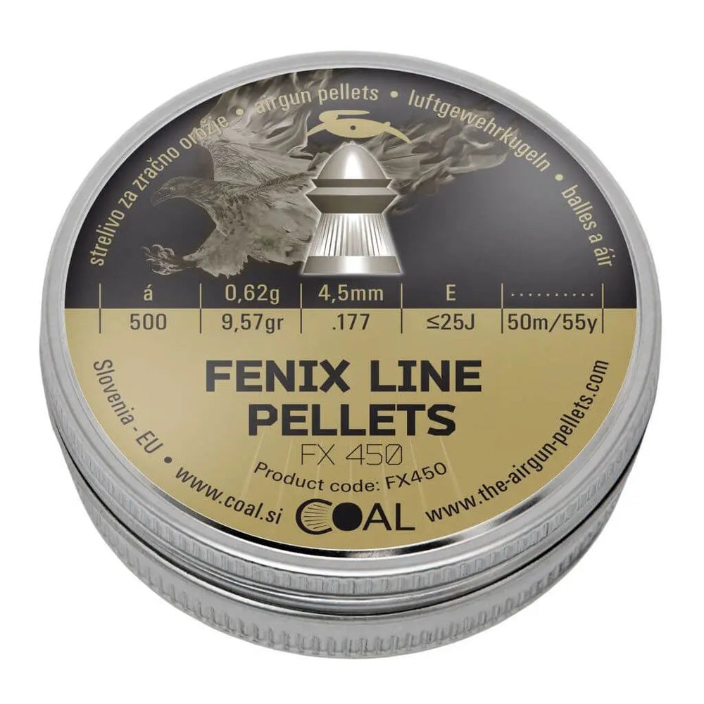 COAL Fenix Line Hagl, 500 stk, 4,5 mm (.177) Coal