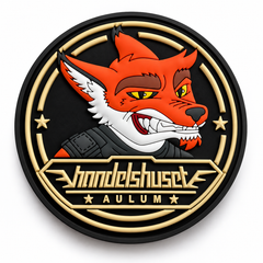 Hank Aulum PVC patch fra Hank Tactical på hvid baggrund