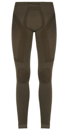 Militær herre leggings i merino uld med support