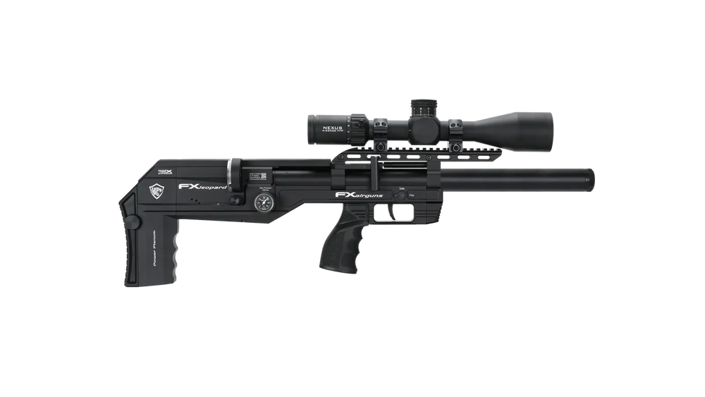 FX Leopard Compact Tube PCP-luftgevær i 4,5 mm, kompakt bullpup med 500 mm løb
