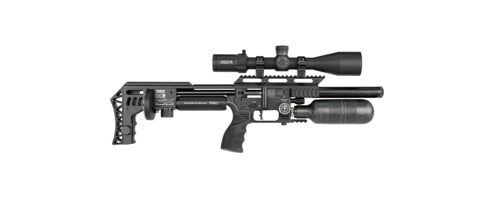 FX Impact M4 Compact sort PCP-luftgevær i 4,5 mm, kompakt bullpup