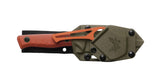 Benchmade 15650-01-COMBO SlipRidge Fixed Combo med MagnaCut-jagtkniv i orange G10, orange gut hook og OD Green skede