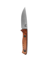 Benchmade 15650 SlipRidge Fixed jagtkniv med MagnaCut Drop point-blad og skæfte i stabiliseret træ