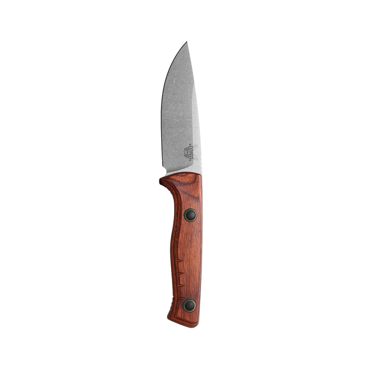 Benchmade 15650 SlipRidge Fixed jagtkniv med MagnaCut Drop point-blad og skæfte i stabiliseret træ