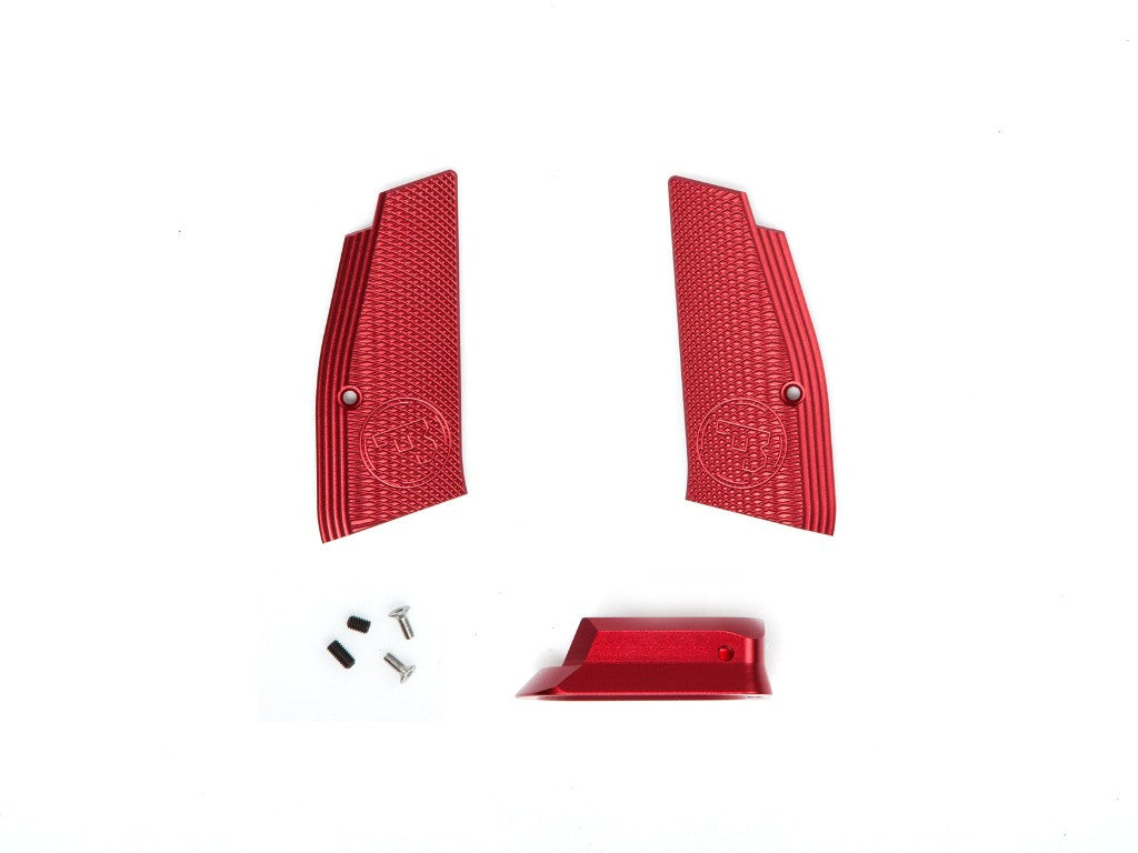 Short grip and mag. funnel. CZ SP-01 Shadow, Red
