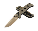 Benchmade 273FE-05 Mini Adamas foldekniv med Flat Earth Cerakote-blad og OD Green G10-skæfte