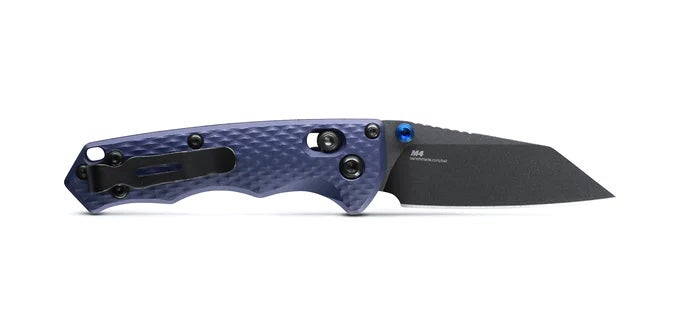 Benchmade 290BK Full Immunity foldekniv med CPM-M4 Wharncliffe-blad i Cerakote og skæfte i Crater Blue aluminium