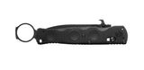 Benchmade 393SBK Mini SOCP Folder sort taktisk foldekniv med CPM-S30V spear-point blad i Graphite Black Cerakote og G10-skæfte