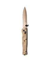 Benchmade 393SSN-01 Mini SOCP Folder sandfarvet taktisk foldekniv med CPM-S30V spear-point blad i Flat Earth Cerakote og G10-skæfte