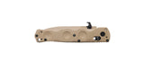 Benchmade 393SSN-01 Mini SOCP Folder sandfarvet taktisk foldekniv med CPM-S30V spear-point blad i Flat Earth Cerakote og G10-skæfte