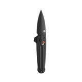 Benchmade 491BK-02 Lowden helsort foldekniv med CPM-S90V spear-point blad, sort G10-skæfte og Burnt Copper-detaljer