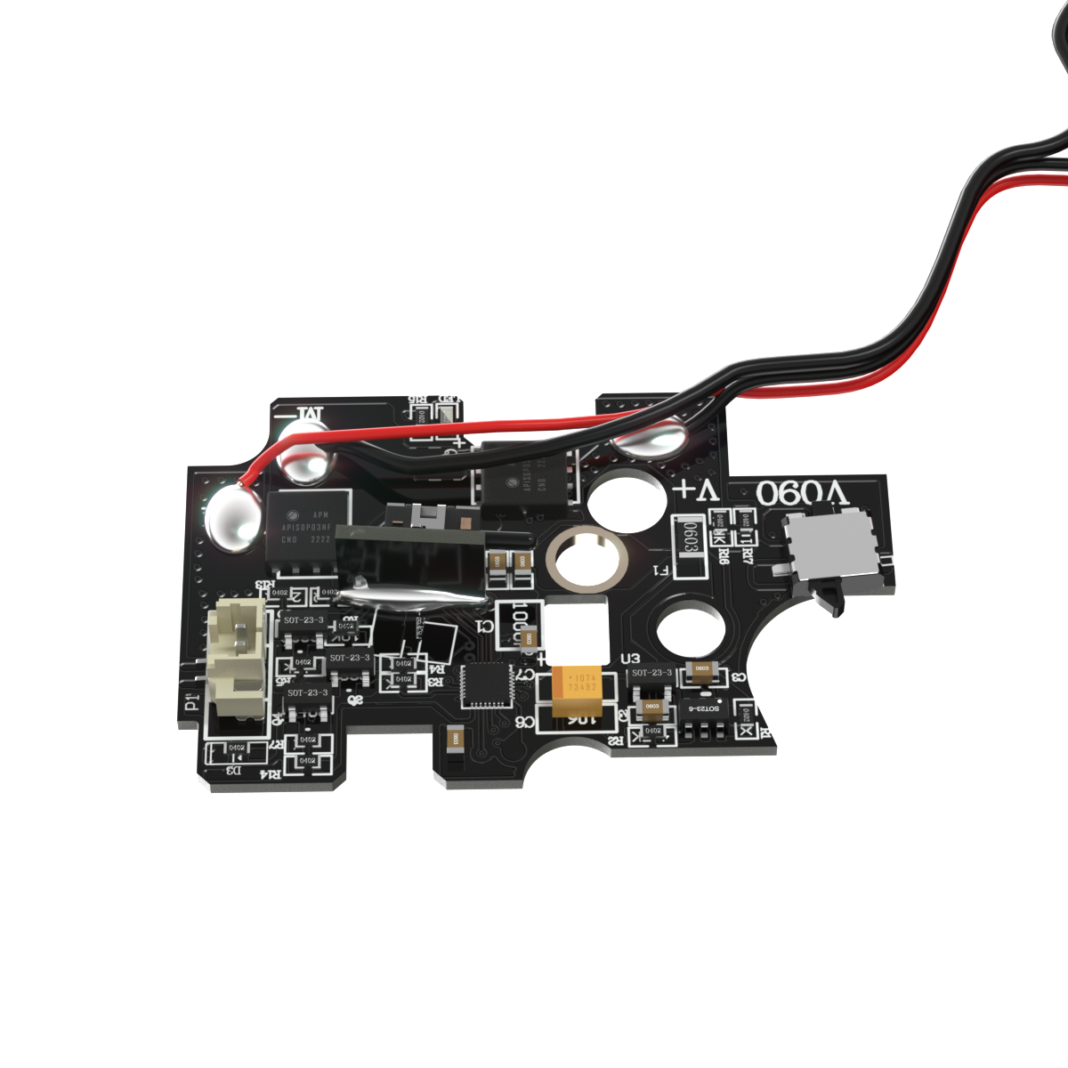 E-Shooter Kestrel V2 Basic ETU/MOSFET, Ledning Bagud – billede 2