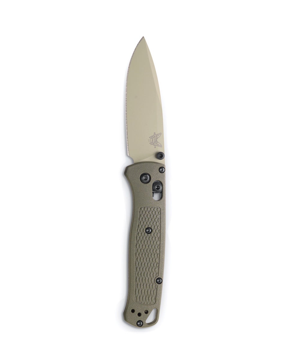 Benchmade 535TN-11 Bugout foldekniv med CPM-S30V drop-point blad og skæfte i Dark Olive Grivory