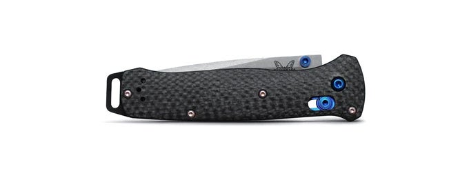 Benchmade 537-09 Bailout foldekniv med satin M390 tanto-blad og skæfte i Carbon Fiber