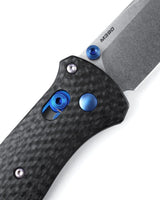 Benchmade 537-09 Bailout foldekniv med satin M390 tanto-blad og skæfte i Carbon Fiber