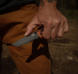 Benchmade 537BK-07 Bailout foldekniv med CPM-MagnaCut tanto-blad og skæfte i Burnt Copper anodiseret aluminium