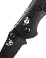 Benchmade 556SBK-S30V Mini Griptilian foldekniv med sort CPM-S30V drop-point blad og sort Grivory-skæfte