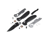 Benchmade 556SBK-S30V Mini Griptilian foldekniv med sort CPM-S30V drop-point blad og sort Grivory-skæfte