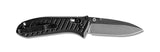 Benchmade 575-1 Presidio II kompakt foldekniv med satinfinish CPM-S30V drop-point blad og sort CF-Elite-skæfte