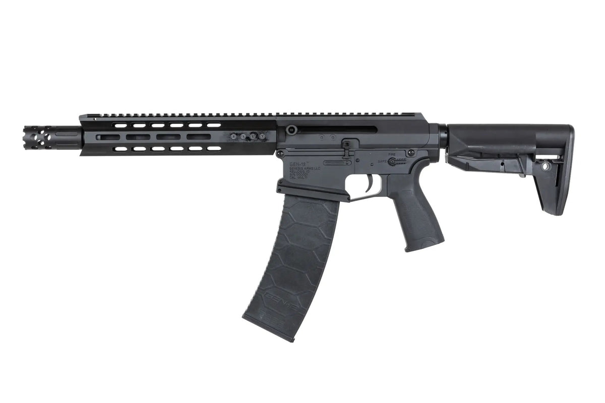 Double Bell Genesis Arms Gen-12 Kestrel ETU AEG Shotgun, Sort