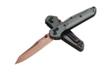 Benchmade 940FE-2601 Osborne foldekniv i Taiga Green med CPM-S90V reverse tanto-blad og skæfte i anodiseret aluminium