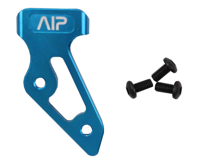 AIP Aluminum skridsikker Thumb Rest, blå - stor