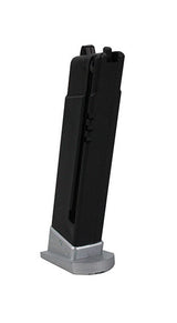 Airsoft magasin, manuel, M92FS, sølv 12 skuds