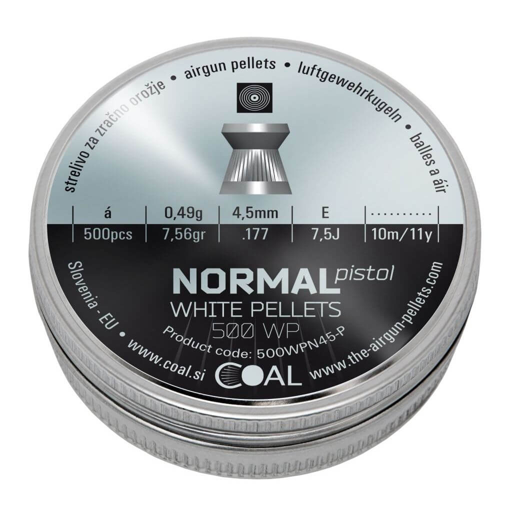COAL Normal Pistol fladhagl, 500 stk, 4,5 mm (.177)