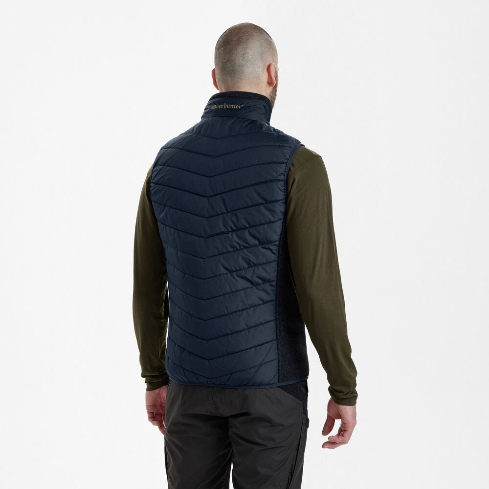 Deerhunter MOOR vatteret vest med strik, Dark Blue