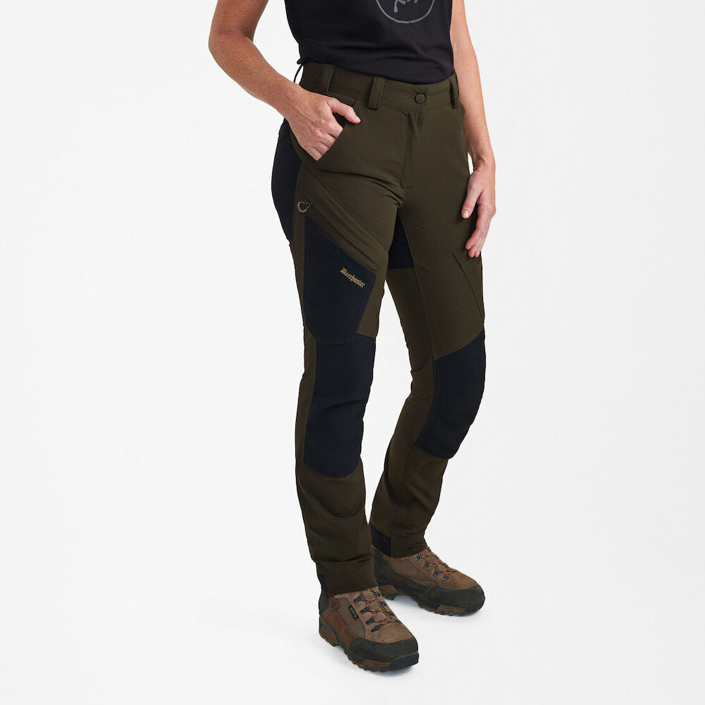 Deerhunter Lady NORTHWARD bukser, Bark Green/Black