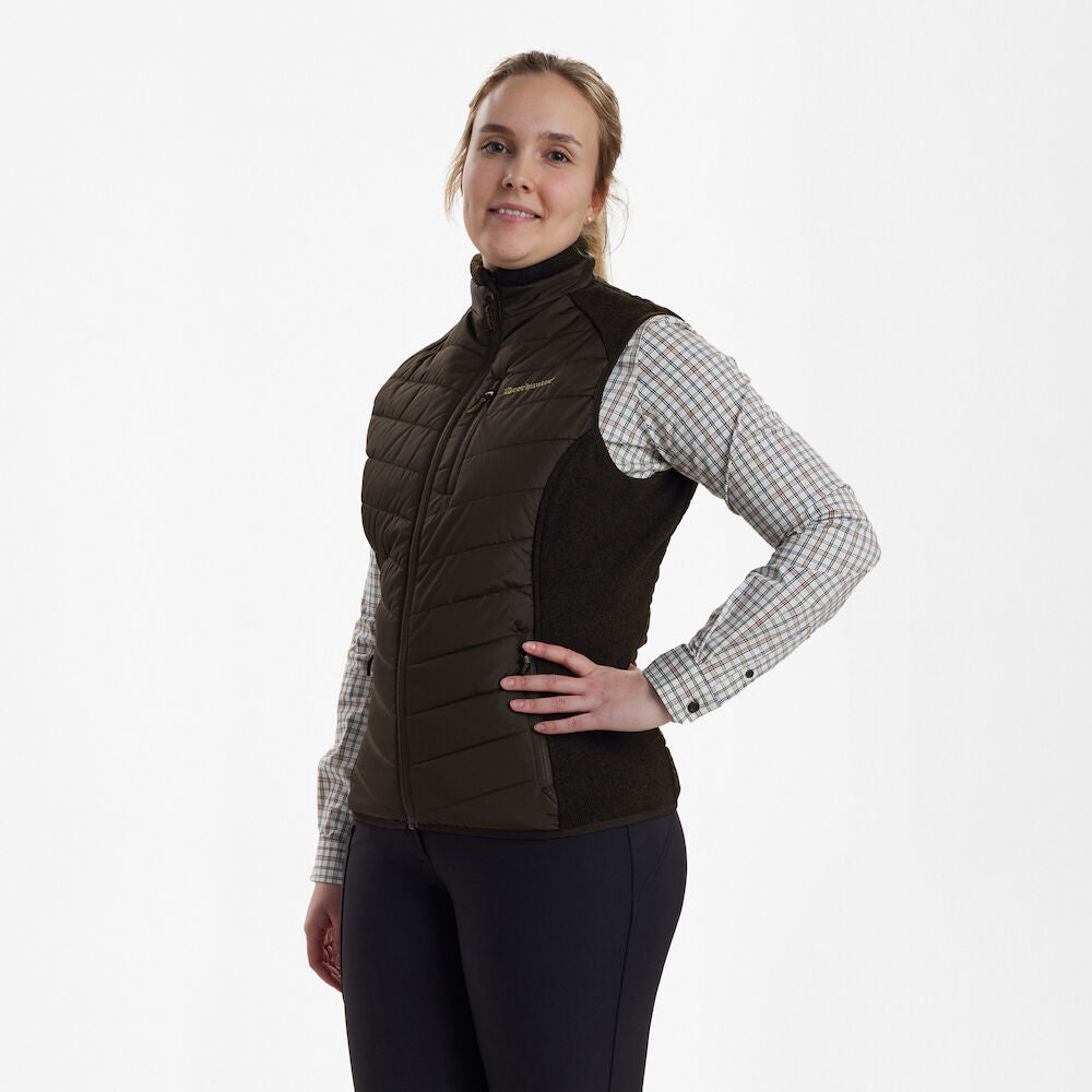 Deerhunter Lady CAROLINE vatteret vest, Brown Leaf