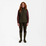 Deerhunter Lady PAM bonded fleecevest, Graphite Green Melange