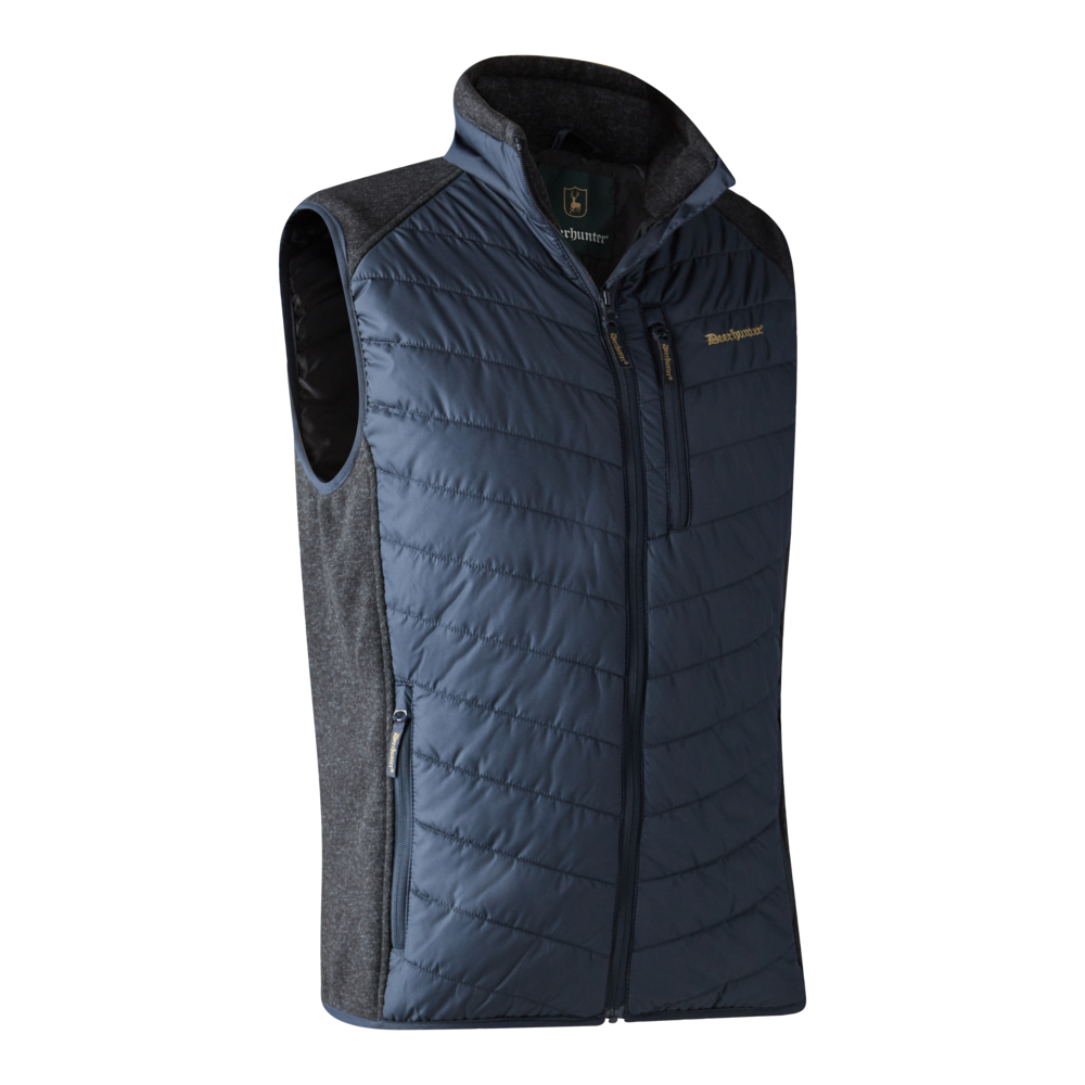 Deerhunter MOOR vatteret vest med strik, Dark Blue
