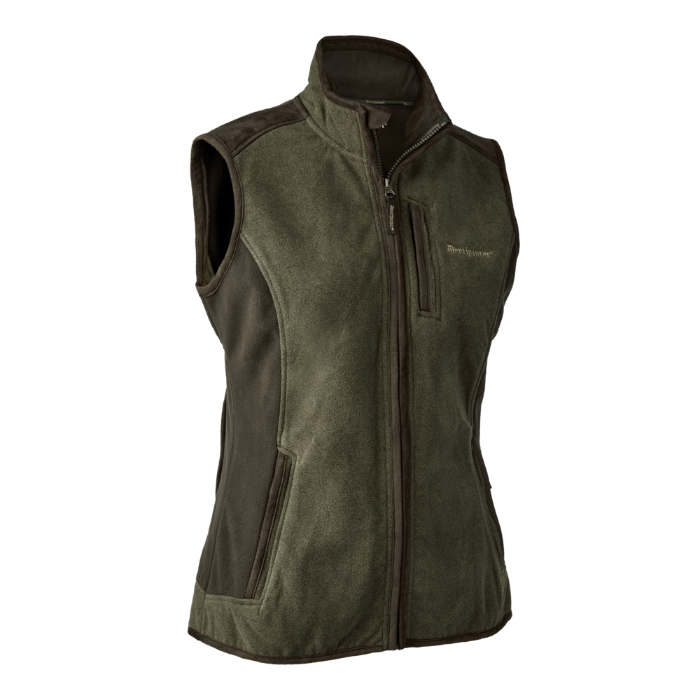 Deerhunter Lady PAM bonded fleecevest, Graphite Green Melange