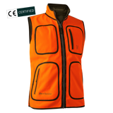 Deerhunter GAMEKEEPER vendbar fleecevest, Safety Orange
