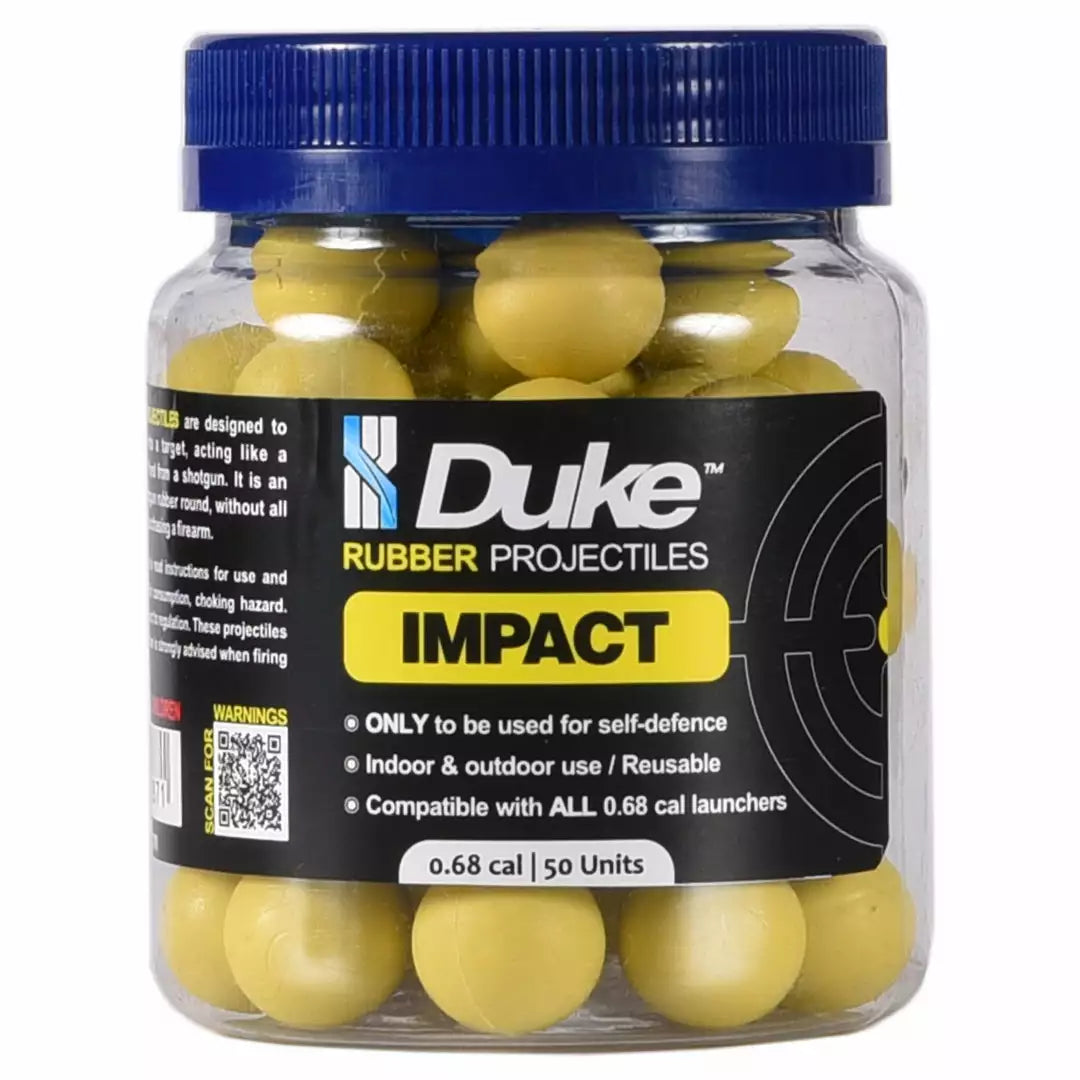 Duke Impact Rubber Projectiles .68, 50 stk