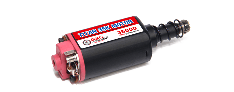 G&G Titan 35K Motor, Lang Aksel