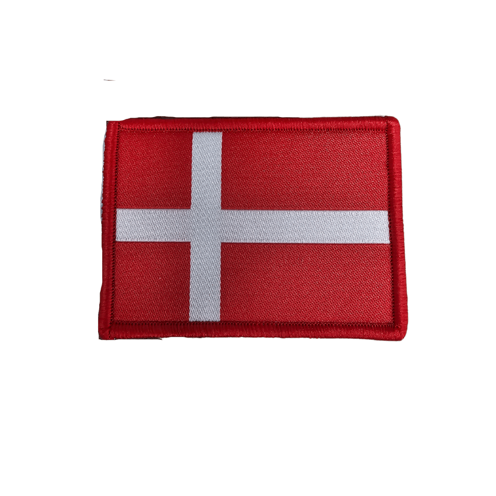 HH Vævet Patch, Dannebrog m. Velcro Handelshuset Aulum