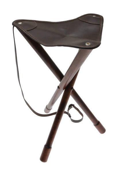 Hunters Choice 3-benet jagtstol med lædersæde, 50 cm