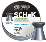 JSB Diabolo SCHaK hagl, 500 stk, 4,5 mm(.177)
