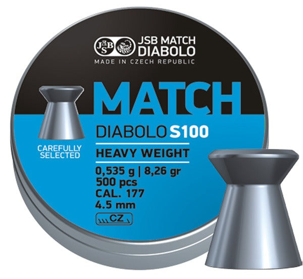 JSB Blue Match Diabolo hagl, 500 stk, 4,5 mm(.177)