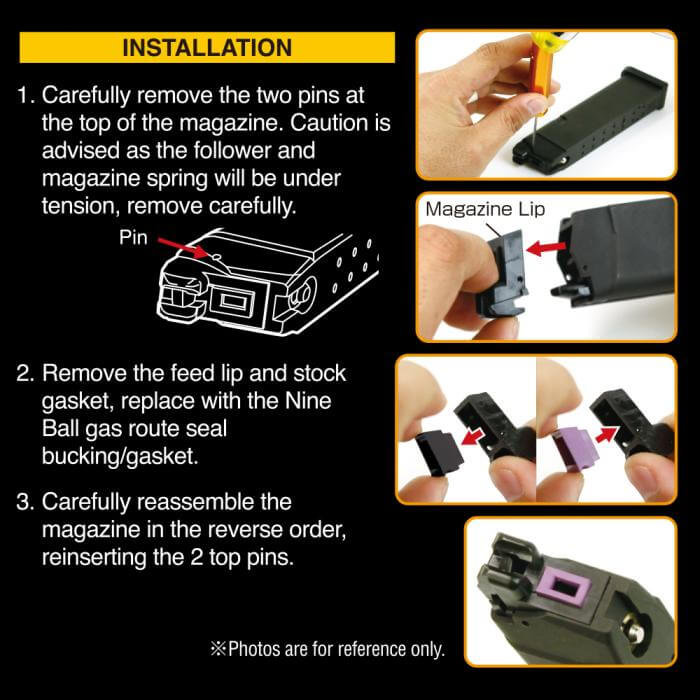 Nine Ball gasrouter, Umarex Glock, 2 stk