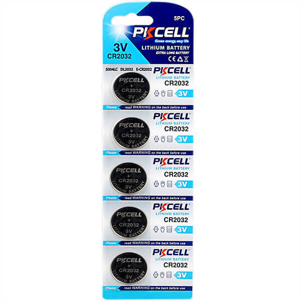 PK Cell CR2032 Batterier, 5 stk PK Cell