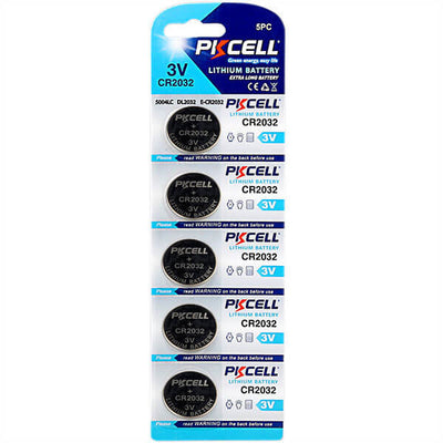 PK Cell CR2032 Batterier, 5 stk PK Cell