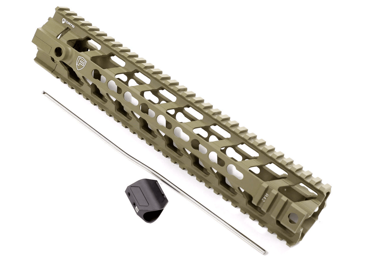 PTS Fortis REVTM Free Float System, 12", Dark Earth