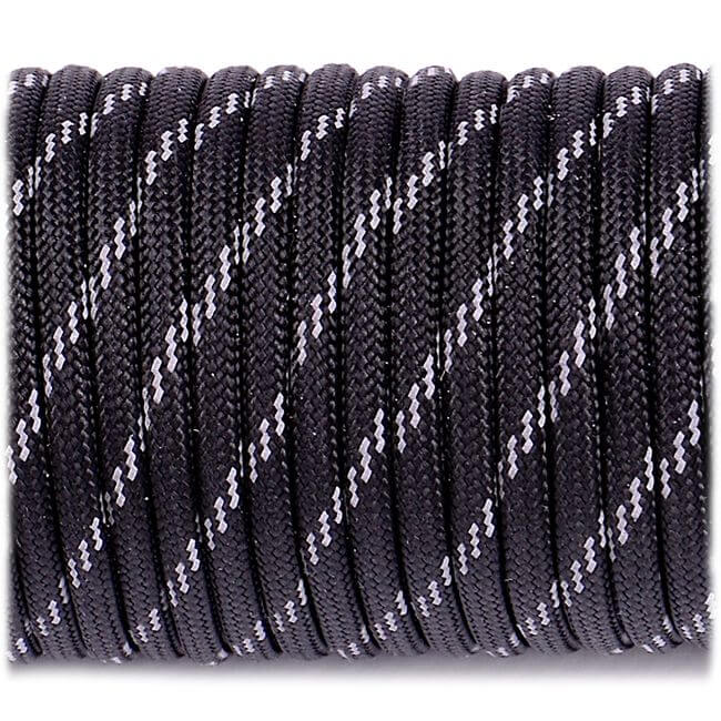 Refleks Paracord, Sort, 10 meter