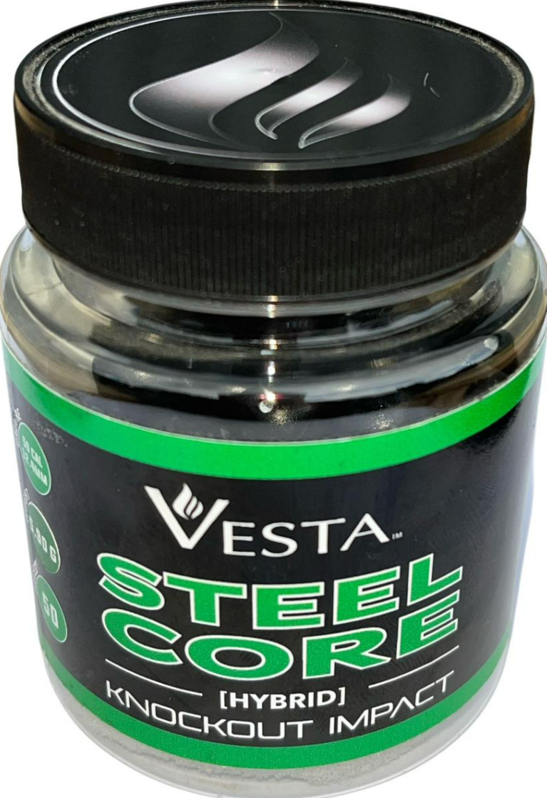 Vesta Steel Core Gummikugler, .50, 50 stk