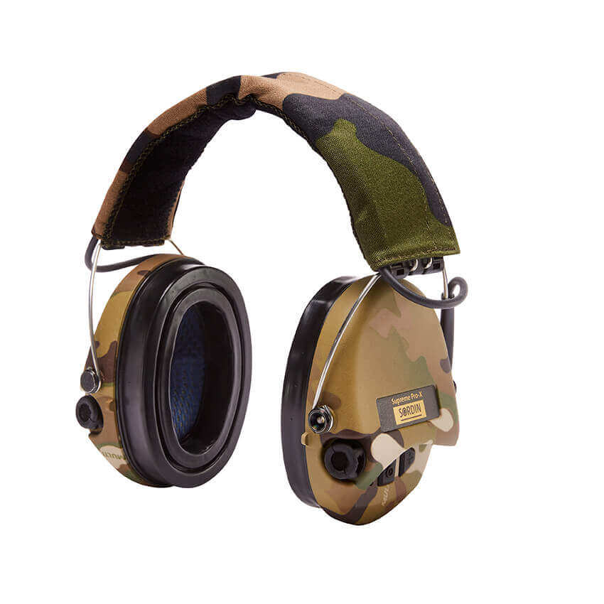 Sordin Supreme Pro X Høreværn med lys, Camo
