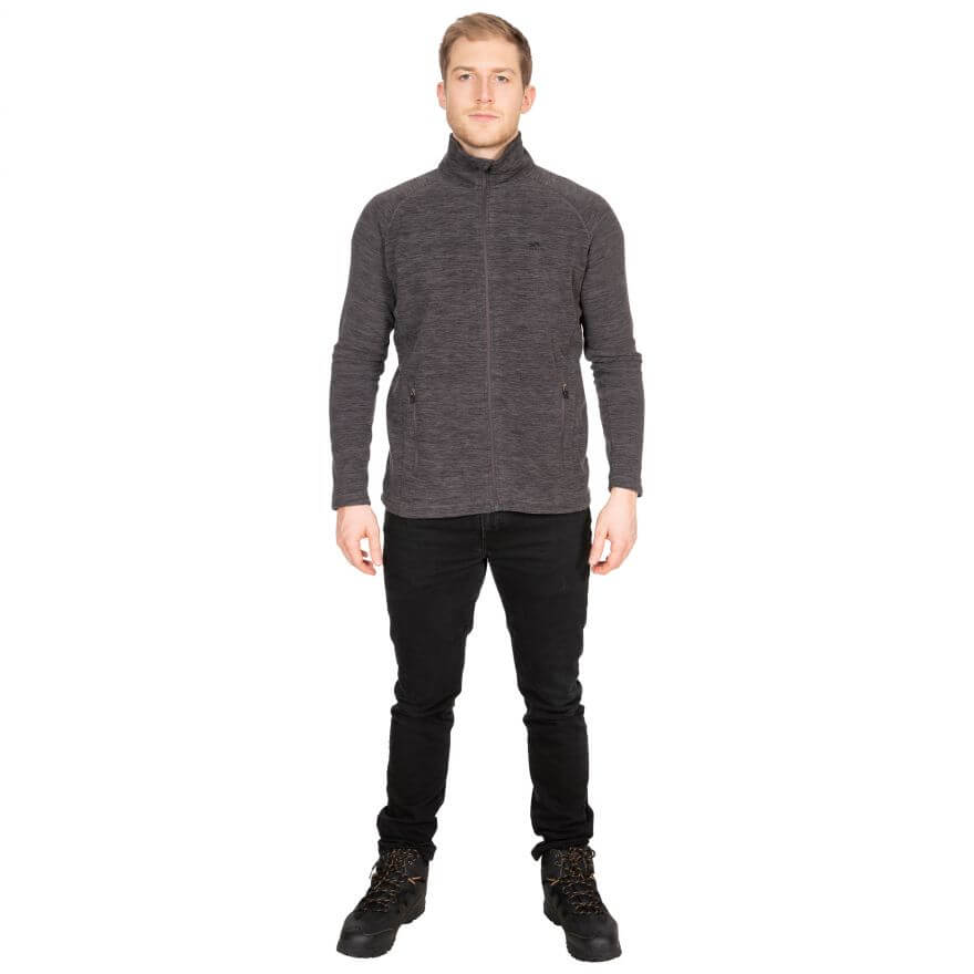 Trespass Veryan Herre fleece, Dark Grey Marl